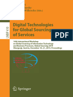 Digital Technologies For Global Sourcing of Services 14th International