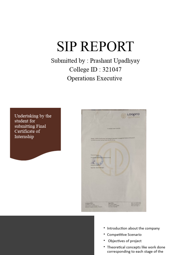 Ojt Presentation Pdf Cargo Logistics