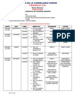 VDLCP Fiesta 2024 Choir Schedule Zona Centro Invited Parishes