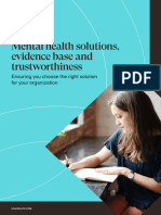 Evaluating Evidence Based Solutions