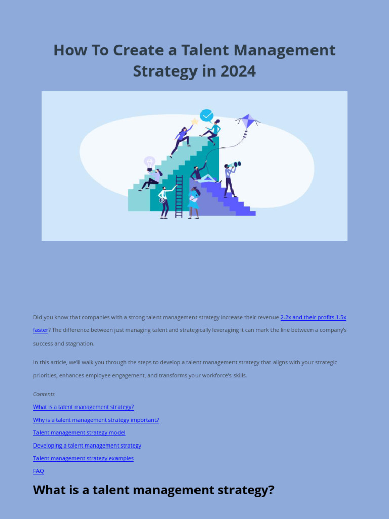 2024 Talent Management Strategy Guide | PDF | Talent Management ...