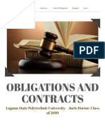 Chapter 2 Nature and Effect of Obligations – Obligations and Contracts