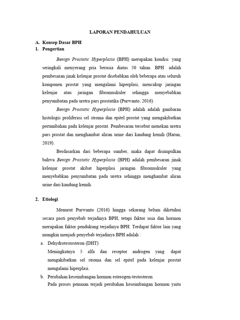 Panduan Lengkap tentang BPH pada Pria | PDF