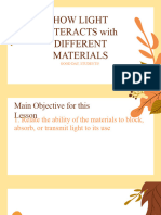 How Light Interacts With Different Materials