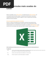 Fórmulas Excel: Tradução Inglês-Português | PDF | Desvio padrão | Variação