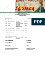 Sinulog 24 Financial Statement