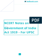 Ncert Notes On Government of India Act 1919 For Upsc 34985322
