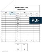 Form Jadwal Kegiatan Audit