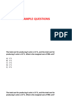 Microeconomics Questions