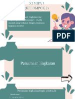 Persamaan Garis Singgung Lingkaran Pada Pusat P (A, B)