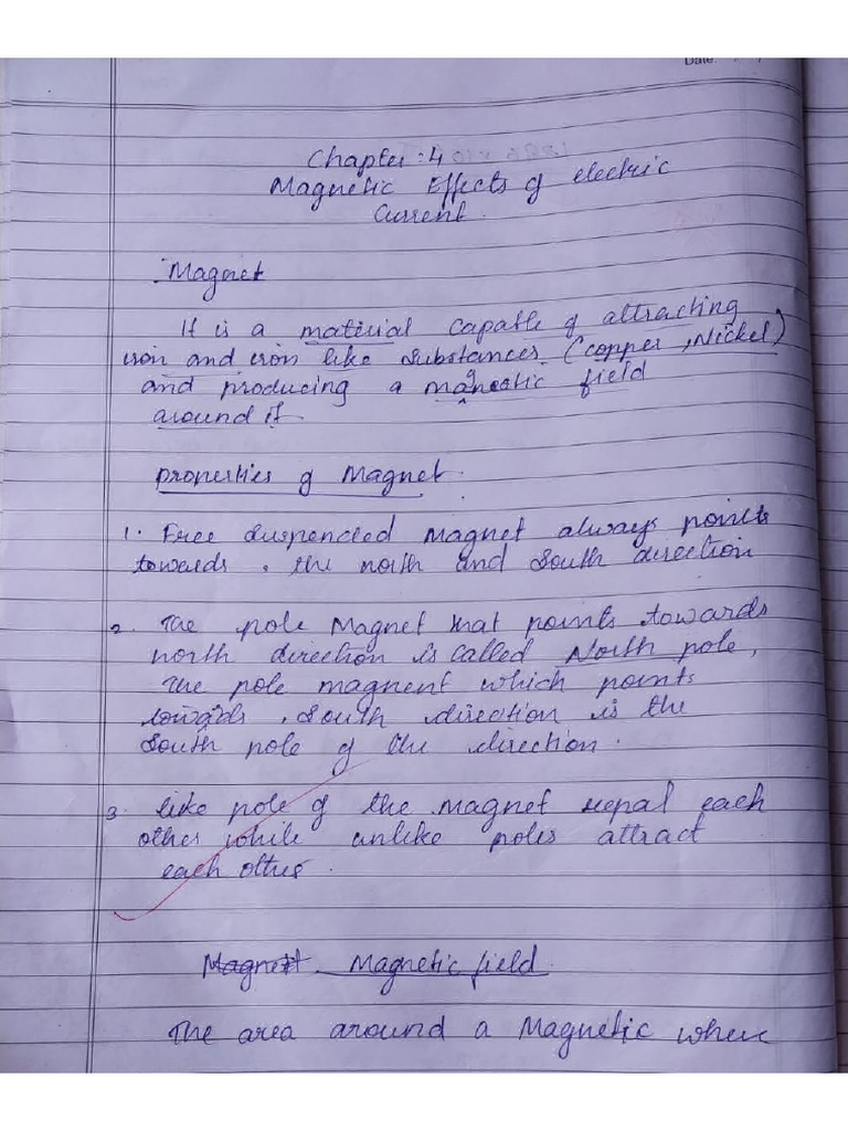Physics Chapter Magnetic | PDF