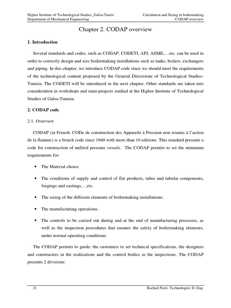 CODAP Overview for Boilermaking Standards | PDF | Steel | Alloy