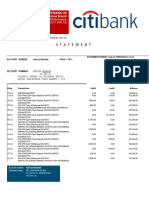 Citybank Statement