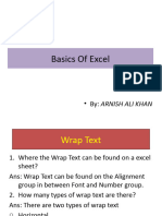 Excel Basics