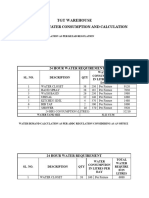 Water Demand Calculation Comparison-Tgt