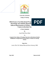 RP Effectiveness of An Educational Program On Nurses Knowledge and Attitudes Regarding Pregnancy Induced Hypertension at Primary Health Care Center