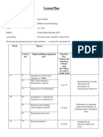 Lesson Plan 1st Sem DMLT Clinical Microbiology I Converted 2