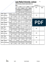 Tabulation Chart For M.B.B.S. (First Professional) Supplimentary Examination Session: 2021-22