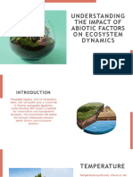 Effect of Changing Abiotic Factors On The Environment