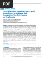 Crude Oil Price Time Series Forecasting: A Novel Approach Based On Variational Mode Decomposition, Time-Series Imaging, and Deep Learning