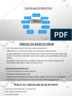 Research Process and Questions