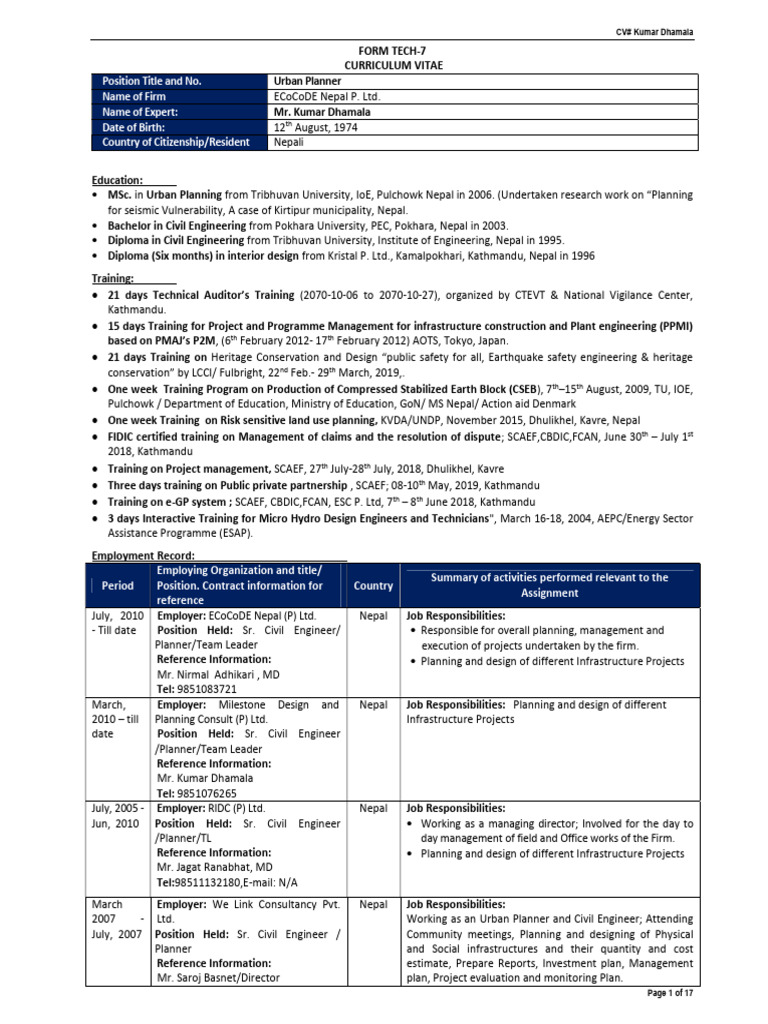 Er kumar dhamala urban planner 2023 11 3 download free pdf