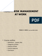 Health Risk Management