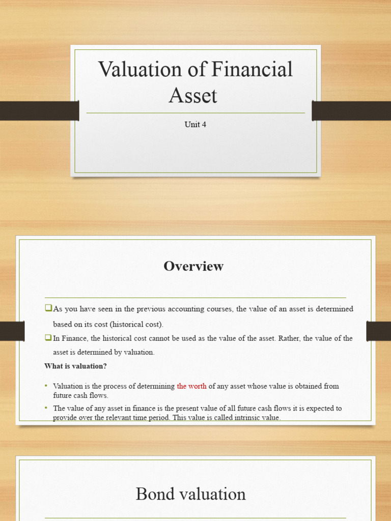 Valuation of Financial Asset | PDF | Bonds (Finance) | Preferred Stock