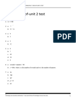 End of Unit 2 Test Answers