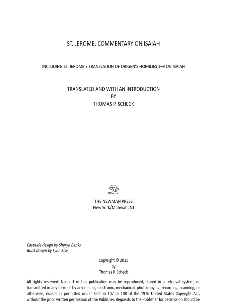 Biblical Commentary On Isaiah