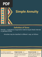 Simple Annuity