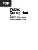 Public Corruption: Regional and National Perspectives On