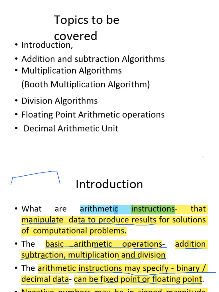 Co Unit3 p-2 | PDF | Algorithms | Arithmetic