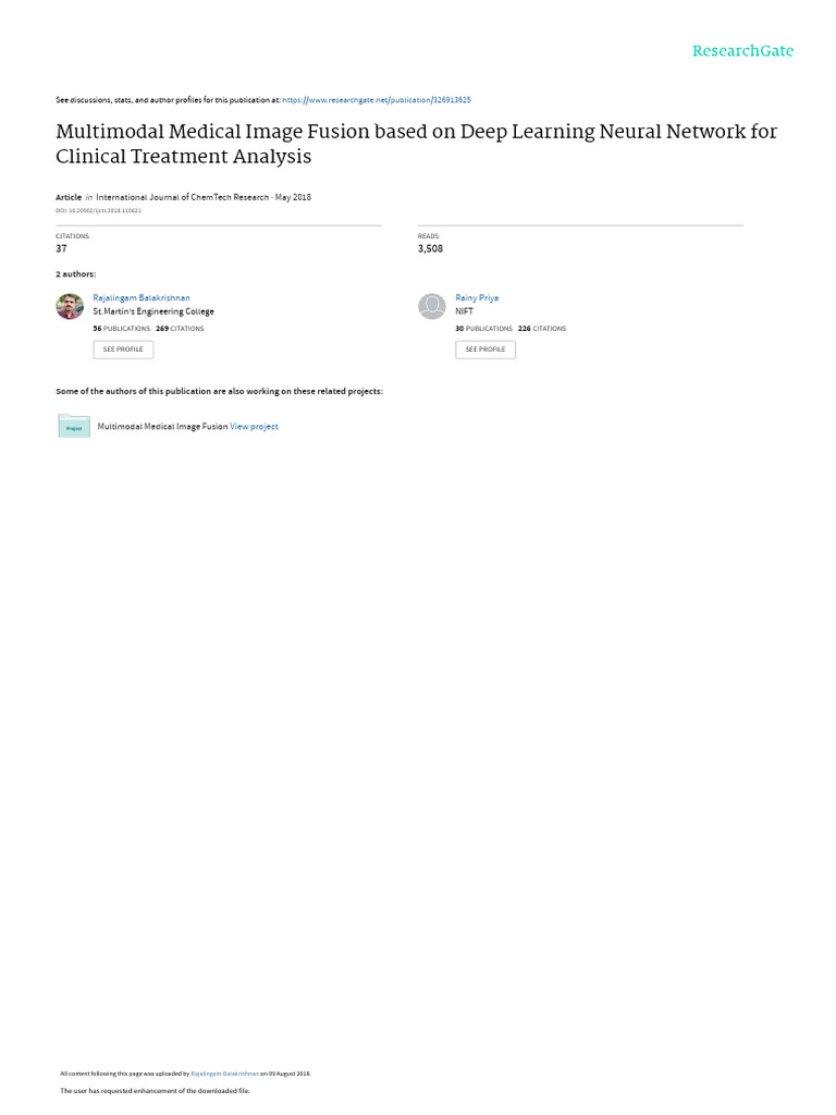 Multimodal Medical Image Fusionbasedon Deep Learning Neural Networkfor ...