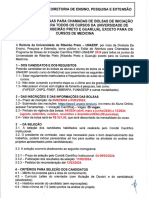 Edital DEPE I 2024 Bolsas PIBIC-UNAERP Geral