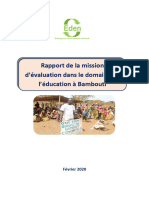 Rapport Devaluation Education de Bambouti Fev 2020 Eden