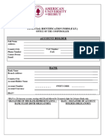 Account Holder: Financial Identification Form (F.I.F.)
