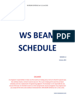 WS BEAM SCHEDULE - Help Menu - Ver 1