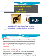 Properties of Lubricants and Lubrication