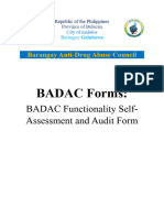 BADAC Functionality Self Assessment and Audit Form 2023