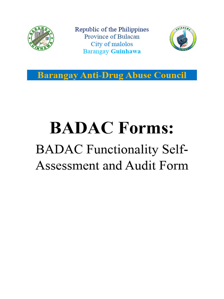Badac Forms And Verification Methods Pdf Substance Abuse Social