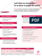 Offre de Formation 2018 - Accueil Client en Restauration