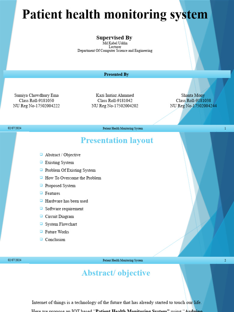 IoT Patient Health Monitoring System | PDF | Arduino | Internet Of Things