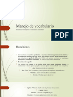 Manejo de Vocabulario 4