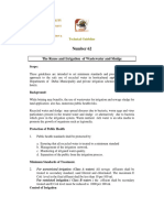 Number 62 - The Reuse and Irrigation of Wastewater and Sludge