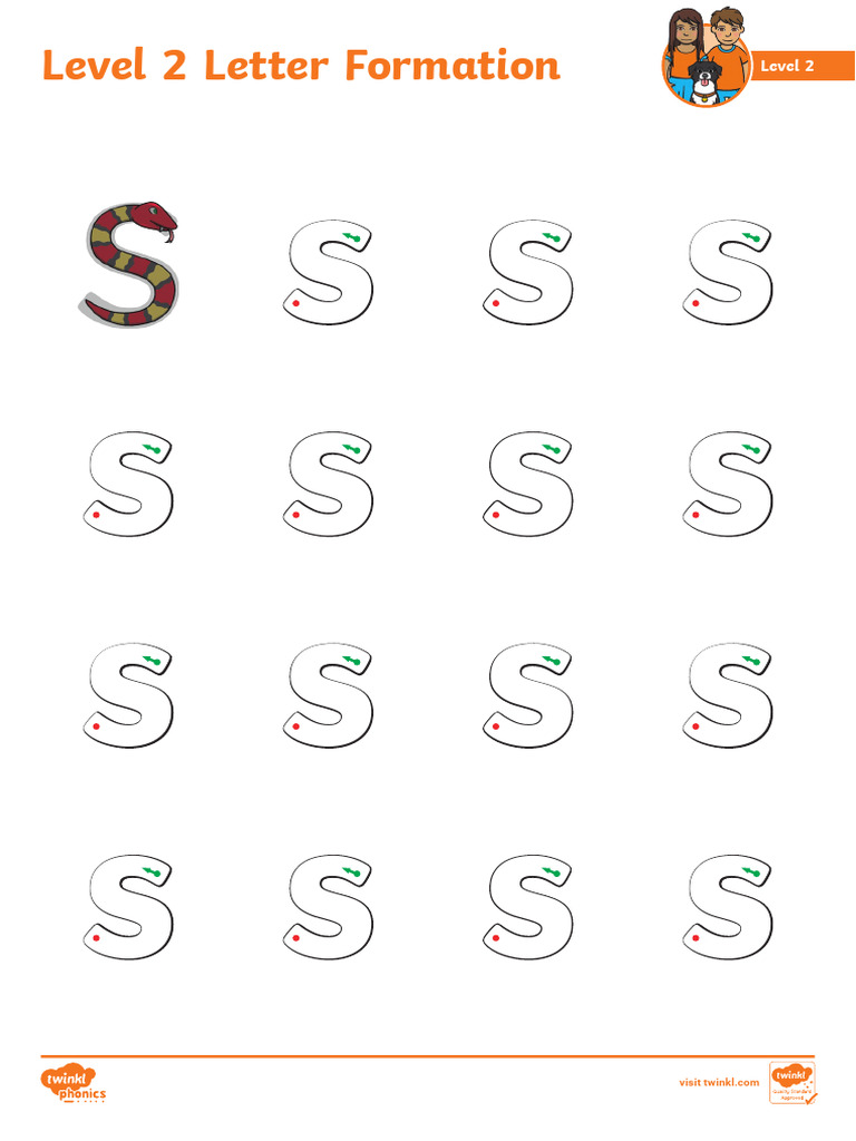 Letter Formation Sheet Printable