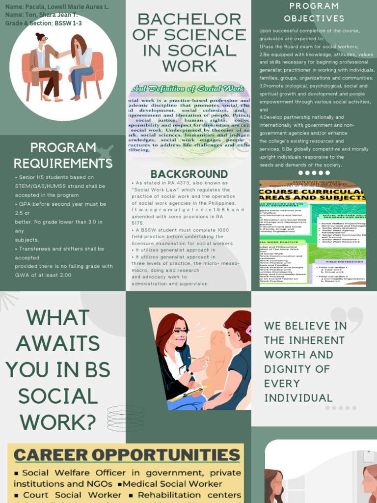 BS Social Work Program Overview | PDF | Social Work