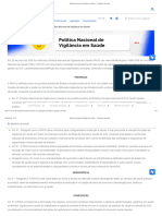 Política Nacional de Vigilância em Saúde - Ministério Da Saúde