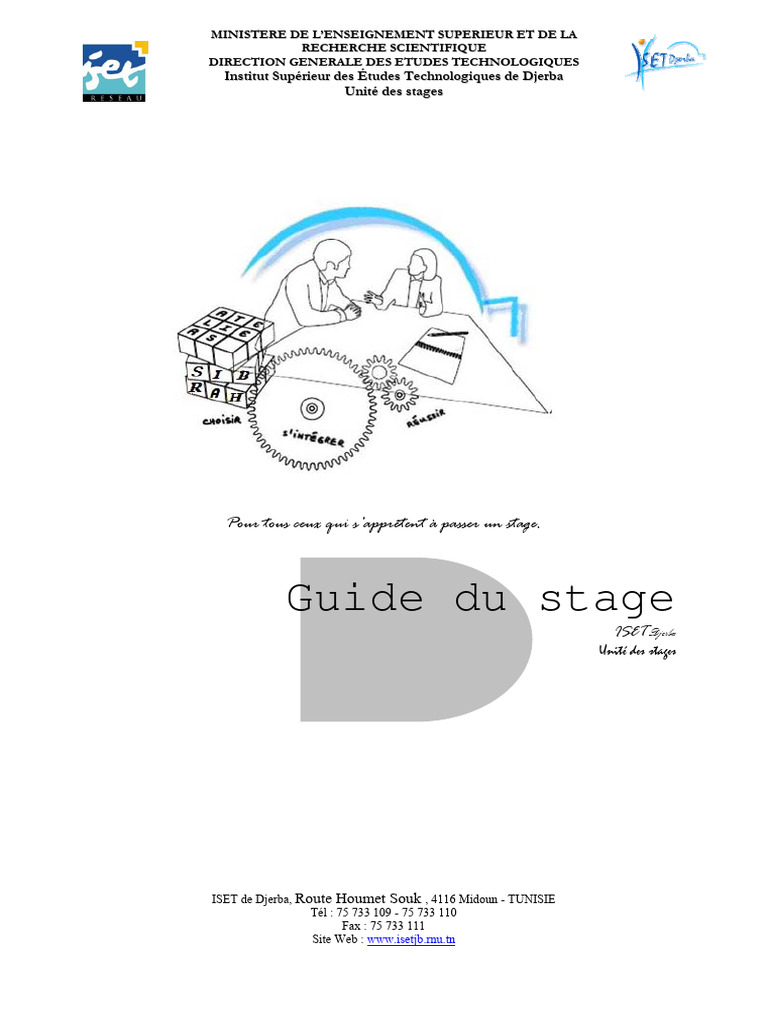 Guide de stage à l'ISET Djerba | PDF