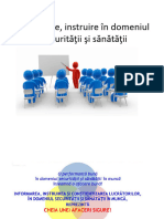 Informare, Instruire În Domeniul Securităţii Şi Sănătăţii